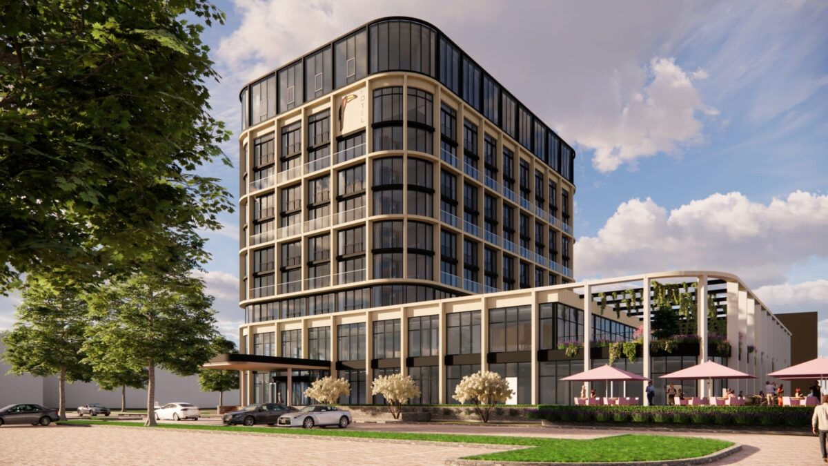 Nieuw Van der Valk Hotel in Oegstgeest, render van de architect